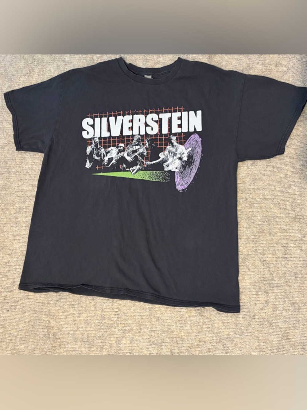 Silverstein Tour Shirt 2022 Band Tee Black Double Sided- Size Large